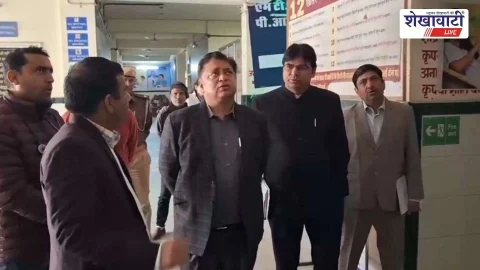 प्रभारी सचिव IAS नवीन जैन ने झुंझुनूं बीडीके अस्पताल का किया निरीक्षण