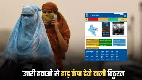 हरियाणा में उत्तरी हवाओं से हाड़ कंपा देने वाली ठिठुरन, सिरसा में जमा पाला, शीतलहर के साथ कई जिलों में रेड अलर्ट जारी