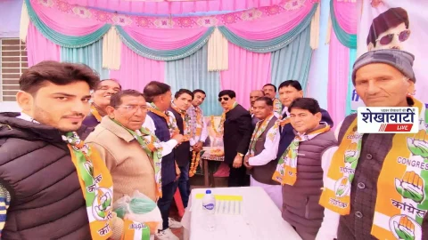 सिंघाना में मनरेगा बचाओ संग्राम: कांग्रेस की बड़ी बैठक, आंदोलन तेज