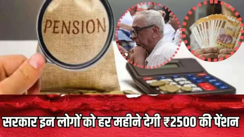 ताजा खबर : मौज में कटेगा बुढ़ापा, इन लोगों को सरकार हर महीने देगी ₹2500 की पेंशन, शुरू हुई नई स्कीम