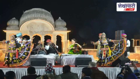 चूरू सेठानी जोहड़ में सांस्कृतिक संध्या: केसरिया बालम ने मोहा मन