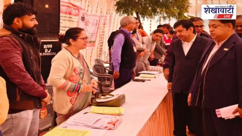 झुंझुनूं में प्रभारी सचिव नवीन जैन ने ग्राम उत्थान शिविरों का निरीक्षण कर दिए निर्देश