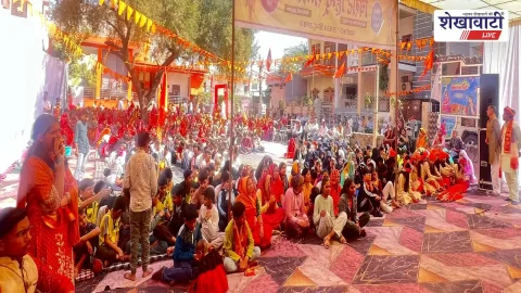 Jhunjhunu News (झुंझुनू समाचार) : झुंझुनूं की पीरू सिंह बस्ती में विराट हिंदू सम्मेलन संपन्न