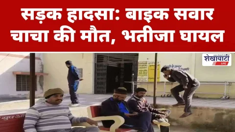 Video News : सड़क हादसा: बाइक सवार चाचा की मौत, भतीजा घायल