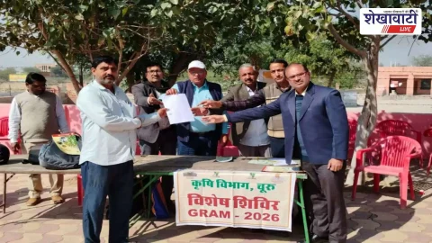 ग्राम उत्थान शिविर में गोपीराम को मिला मृदा स्वास्थ्य कार्ड