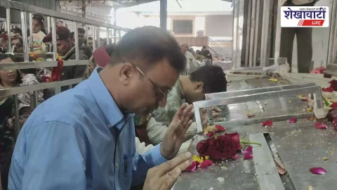 खाटूश्यामजी पहुंचे कलेक्टर मुकुल शर्मा, फाल्गुनी मेले की कामना