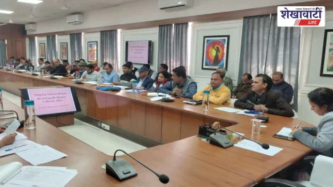 सीकर में साप्ताहिक समीक्षा बैठक, संपर्क पोर्टल प्रकरणों पर सख्ती