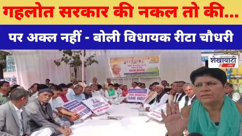 Video News : गहलोत सरकार की नकल तो की…पर अक्ल नहीं – बोली विधायक रीटा चौधरी
