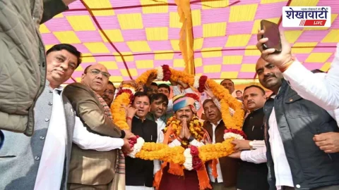 सालासर यात्रा: भाजपा प्रदेश महामंत्री बगड़ी का 100+ स्थानों पर स्वागत