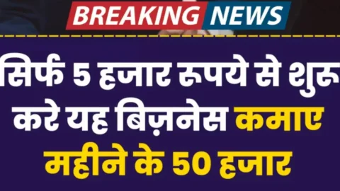 5000 की लागत में शुरू करें ये शानदार बिजनेस, हर महीने होगी 50000 की कमाई, घर बैठे बन जाएंगे मालामाल